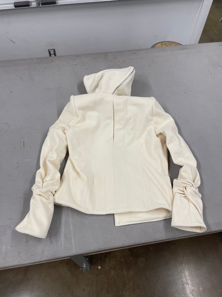 Knotted sleeves wool jacket