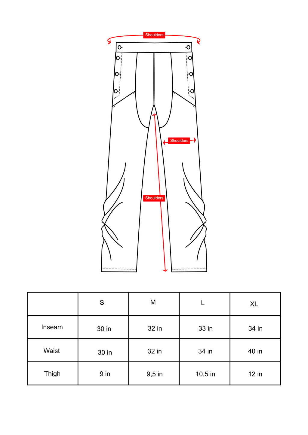 Knotted leg pants
