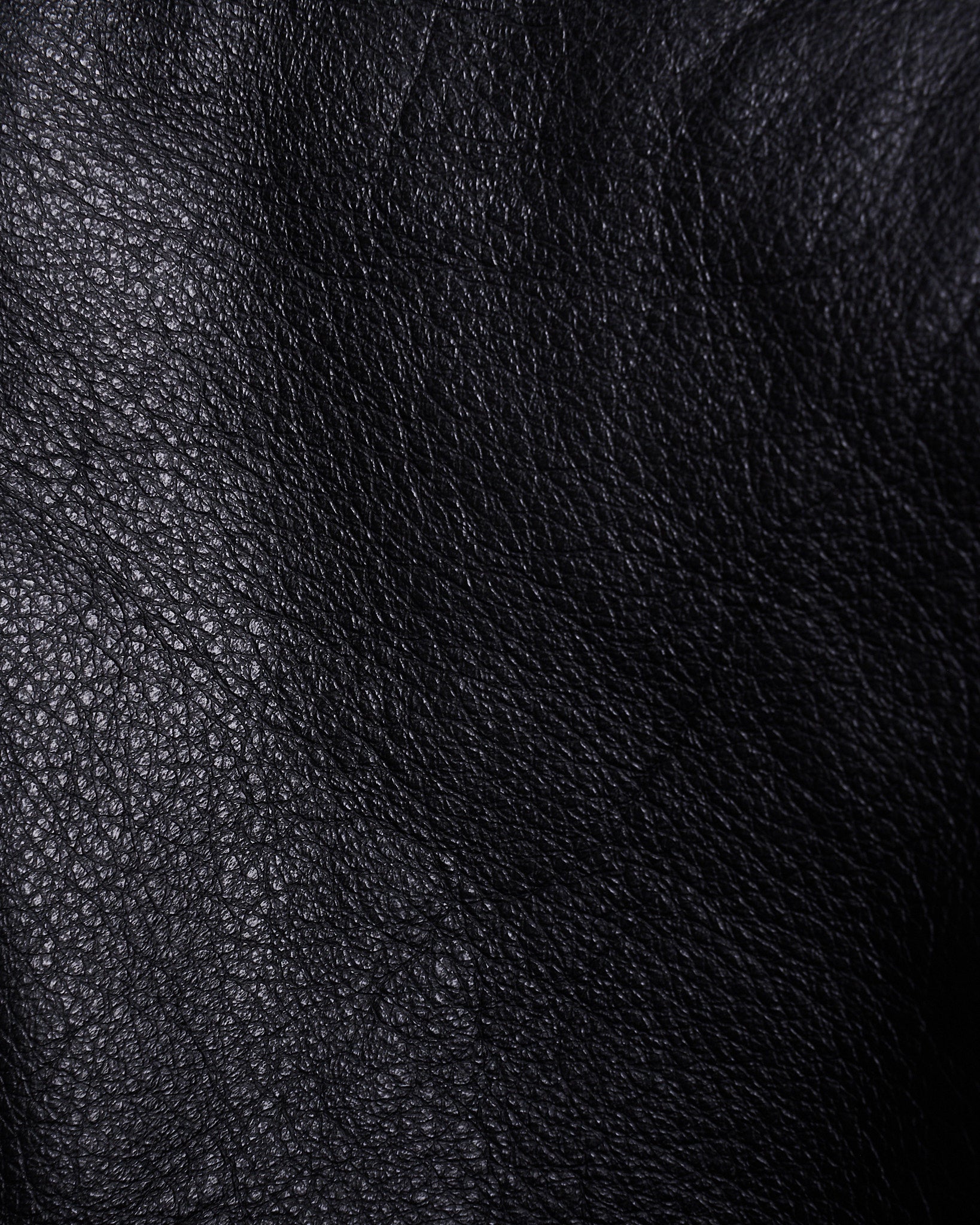 backslit thumbhole leather jacket black